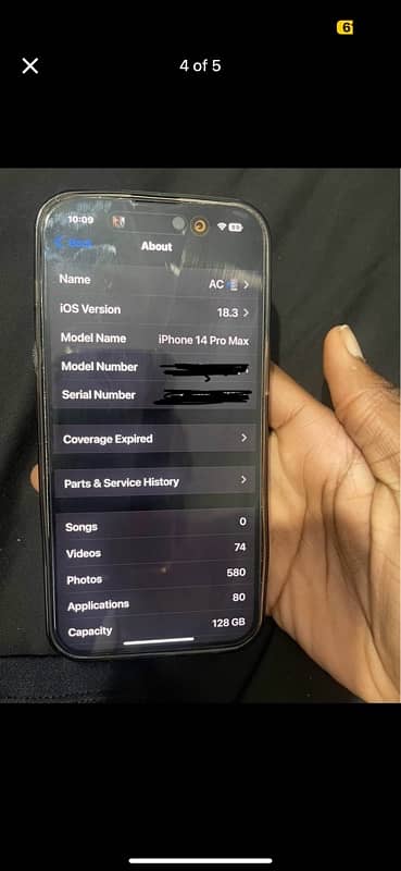 NON PTA i phone 14 pro max 128gb 1