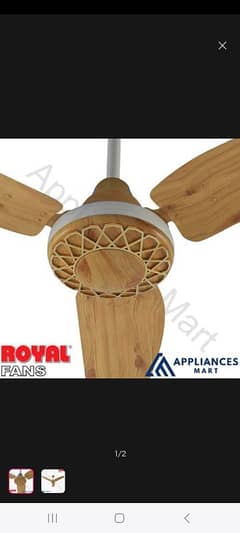 2 pcs Royal Fan fancy golden & BROWN  FRESH 5000 PER PC 03009298777