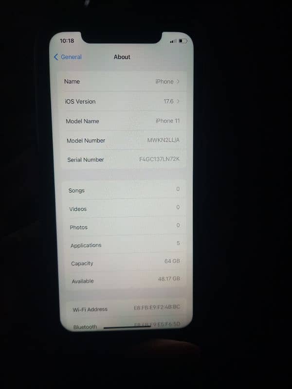 iphone 11 white colour physical+esim dual pta approved 4