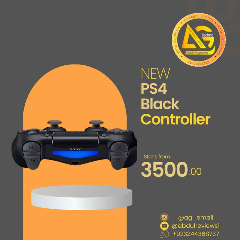 Ps4 Controller Black Color / Cash ON Delivery All over Pakistan 1