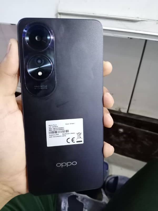 Oppo A60 condition is new memory 8/256 with charger no repair no open 2