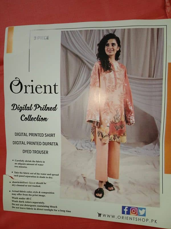 women's unstitched lawn three piece suit available for Eid UL fitr 15