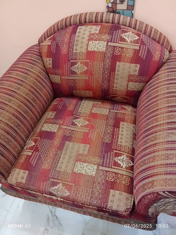 5 seater sofa set with cover 1