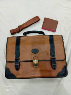 Laptop bag pure leather