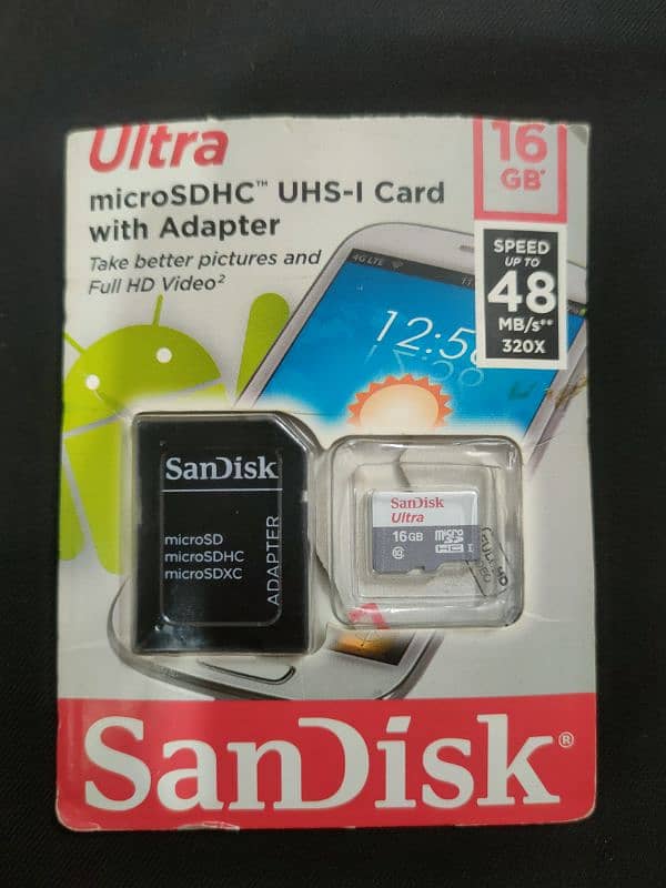 Original 16 GB SandDisk micro SD card with Adapter 0