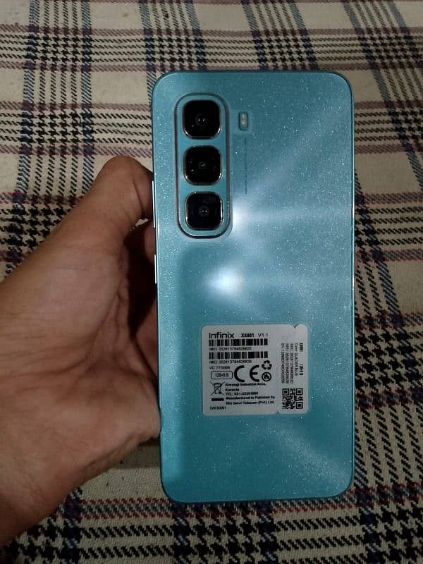 Infinix hot 50 pro  blue colour mint condition all ok water pack 1