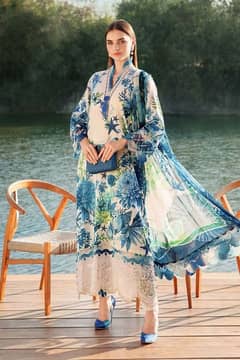 MARIA B  AIRJET LAWN DIGITAL PRINT ALLOVER  3Pc (wholesale available)