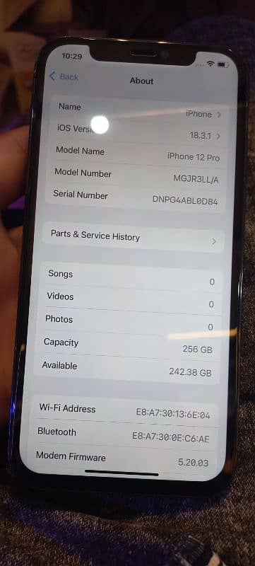 Iphone 12 pro Factory Unlock 256 GB 8