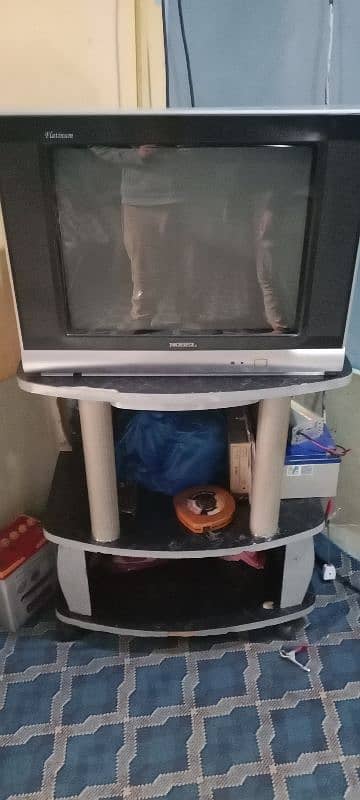 Tv with trolly 2