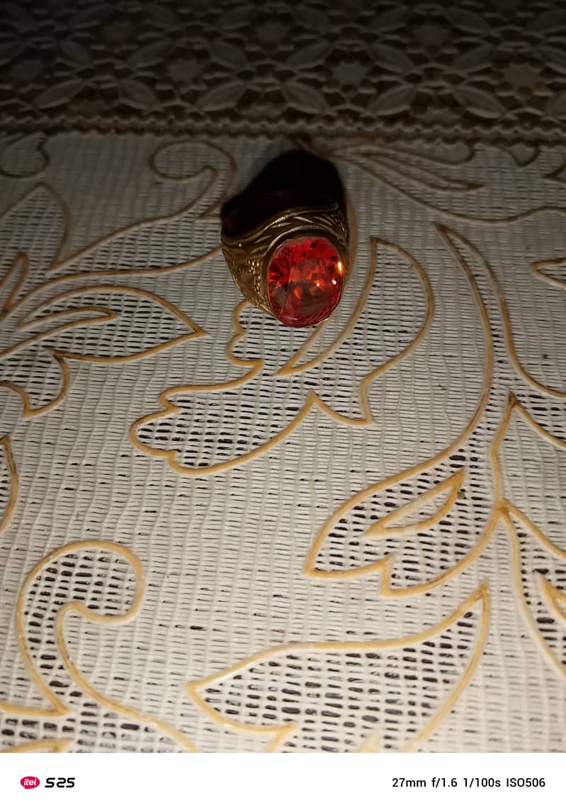 Original Irani stone and copper ring 0