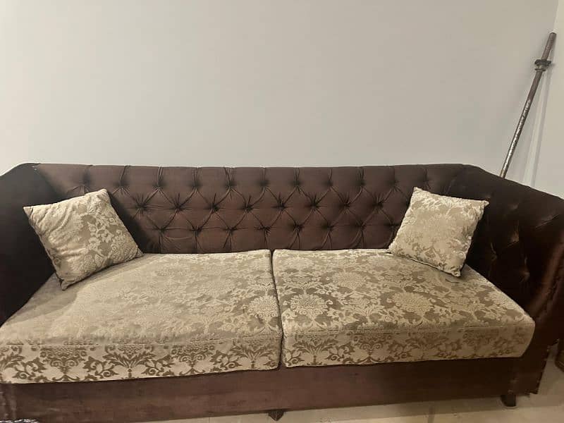 velvet sofa three seater 1