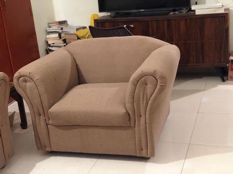 4 piece sofa set (beige) 0