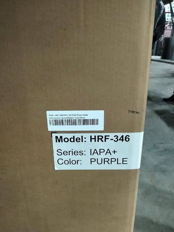 Haier Fridge HRF - 346 Purple Color 1