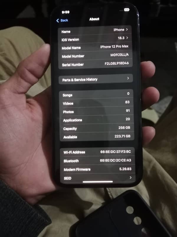 iPhone 12 pro max factory unlock not jv 256 gb 9