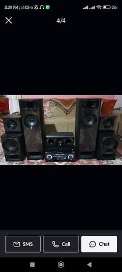 Sony 5.2 Dolby Digital/DTS Cinematic Bass Reflux Home theater