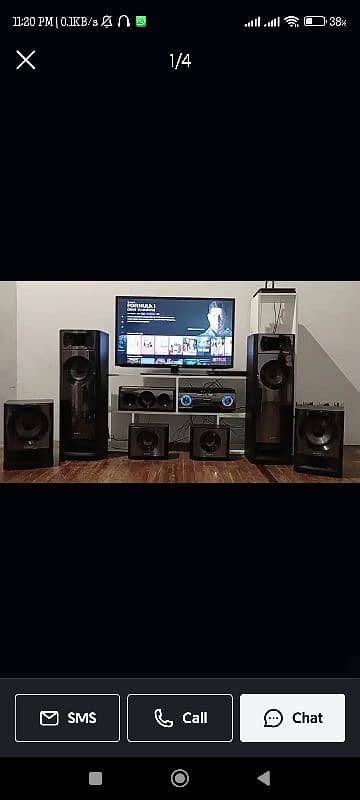 Sony 5.2 Dolby Digital/DTS Cinematic Bass Reflux Home theater 2