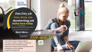 Simple Data jobs Daily Income:1500 to 2500 Per Assignment/-