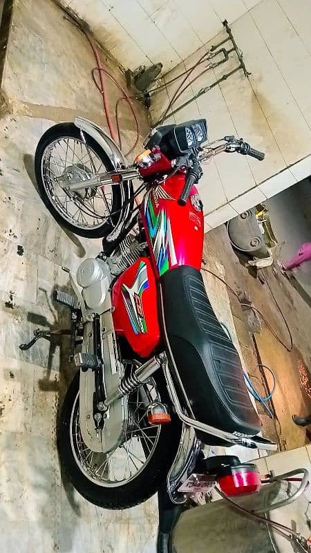 Urgent Sale Honda CG125 2023 Karachi Number 10