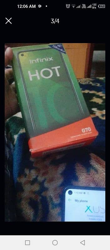 Infinix Hot 10 6/128 with original box Argent Sell 4