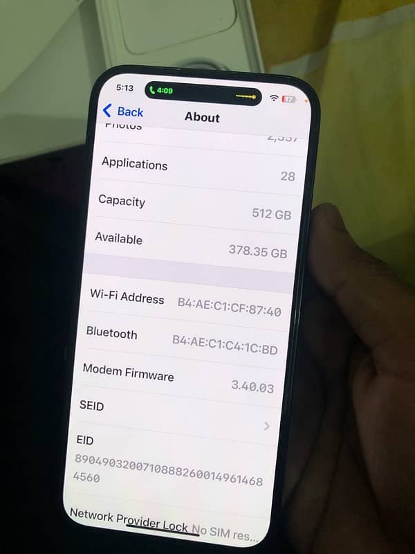 i phone 14 pro max pta approved 512 gb 7