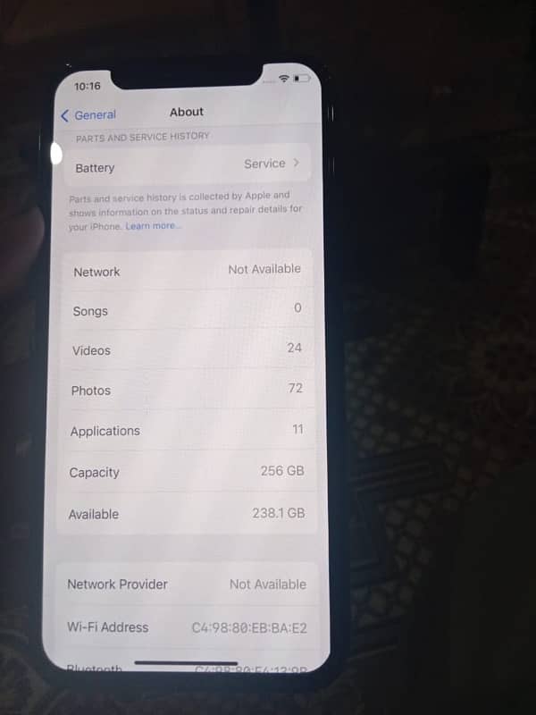 IPhone X 256gb non Pta read add 3