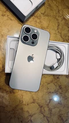 iPhone 15 pro white titanium