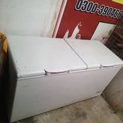 hair 545 liter deep freezer double door single tub