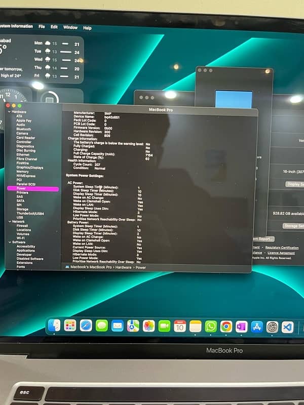 Macbook pro 2019 16inch 1TB SSD Core i7 16Gb Ram 4GB Graphics Card 8