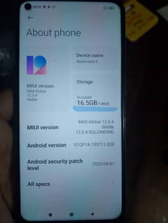 Redmi Note 9 4gb ram 128 room non pta alli sim working