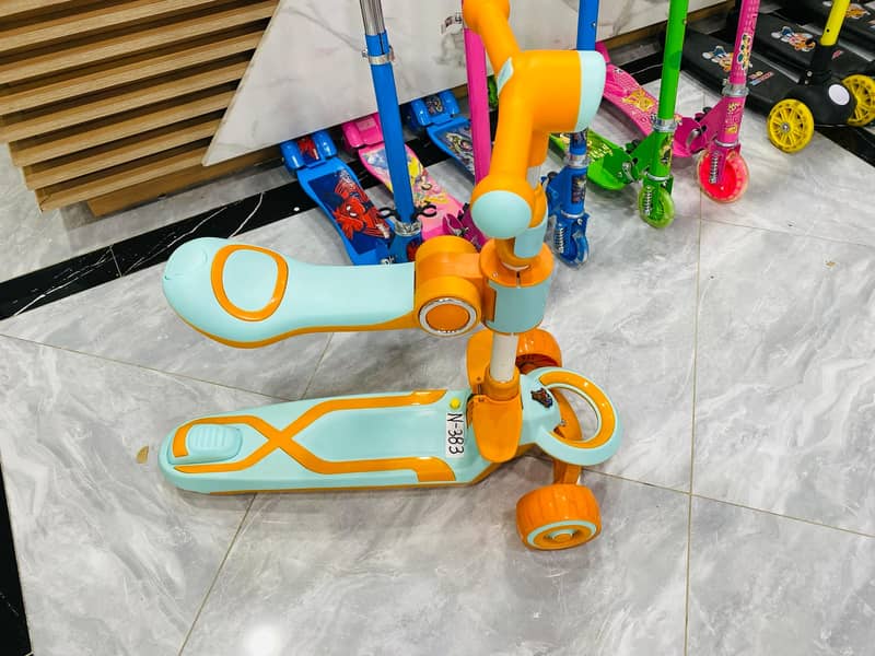 Kids scooter, foldable scooter, LED wheels scooter,three-wheel scoote 9