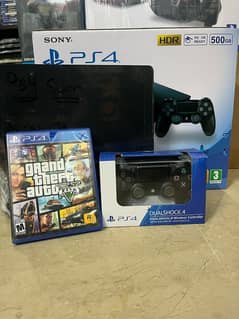 ps4 slim with gta V cd