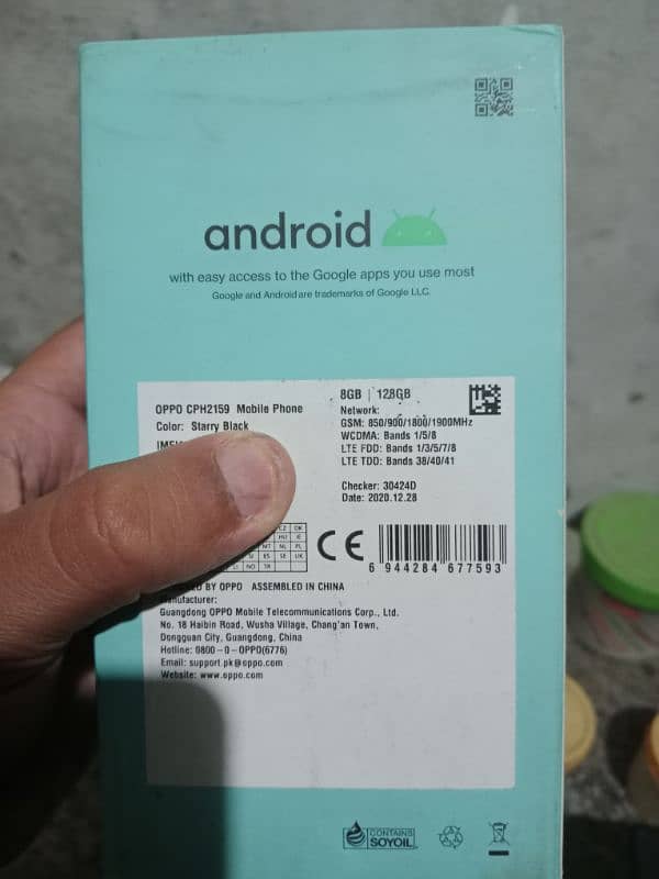 oppo reno5 8/128 pta approved original screen 5