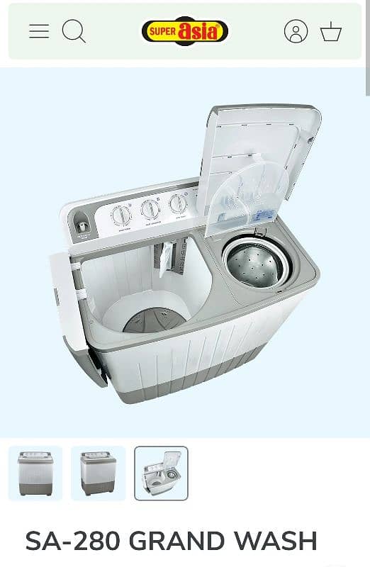 Super Asia washing machine washer+dryer 2