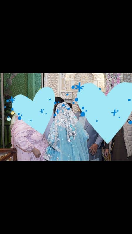 walima maxi ice blue colour boutique work khud bnwai ha 6