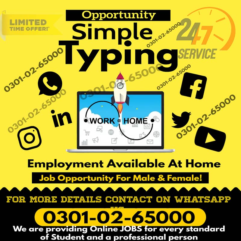 Snatch this new amazing online job offer for student Data Typing job 0