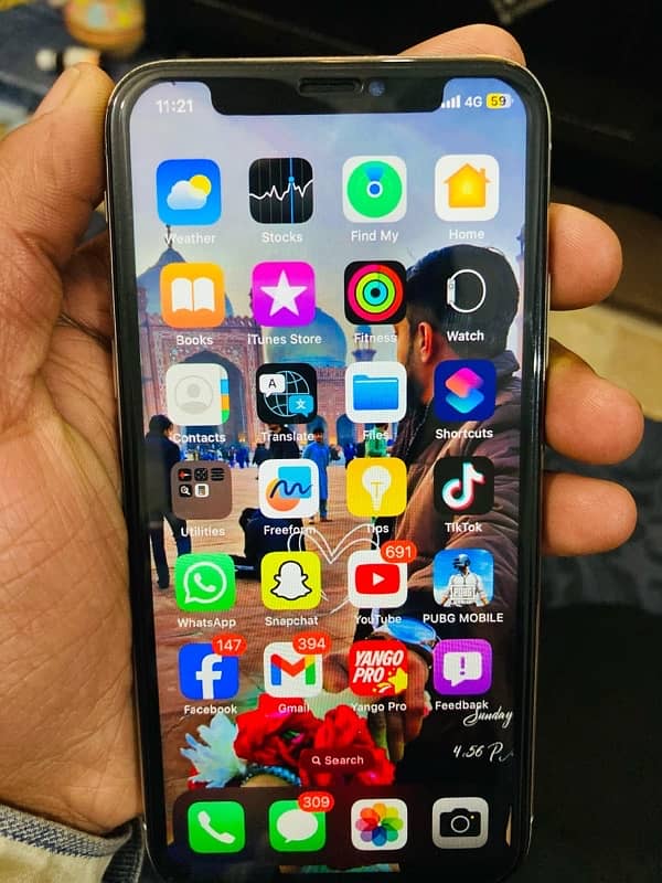 iphone x 256 Gb  PTA 6