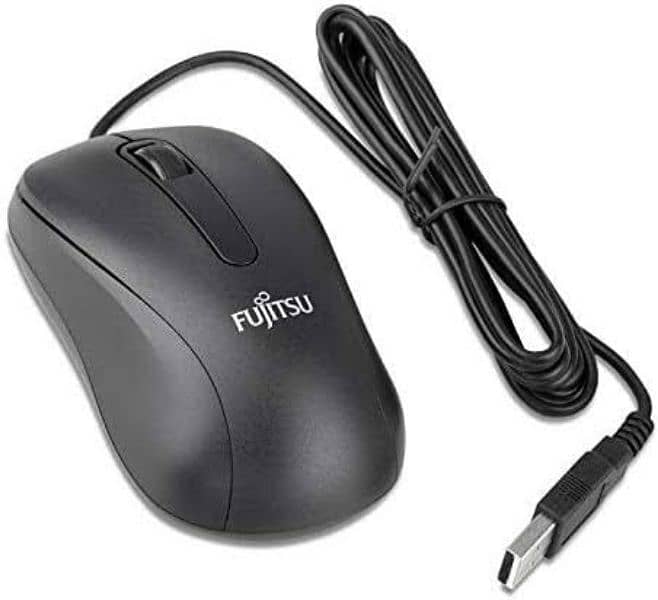 Fujitsu USB Wired Optical Mouse is ideal for office, home 0