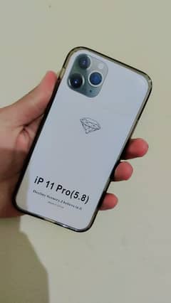 Premium Transparent Shockproof With 11 pro Mobile Case