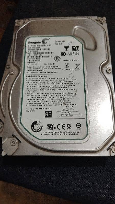 Hard Drive 1TB and 500GB 3