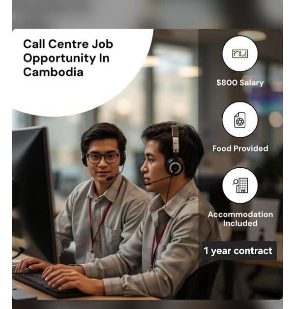 CALL CENTRE AND TYPING JOBS AVAILABLE IN COMBODIA COUNTRY IN ASIA  . . 0