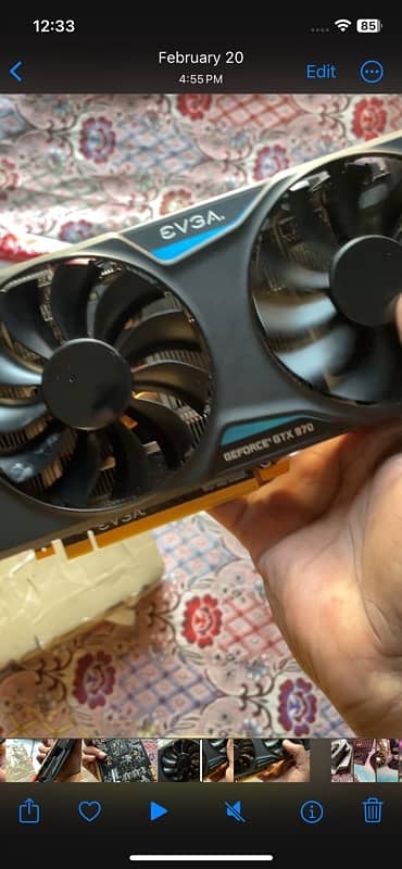 Gtx 970 Evga 4gb DDR5 256bit Dx 12 5