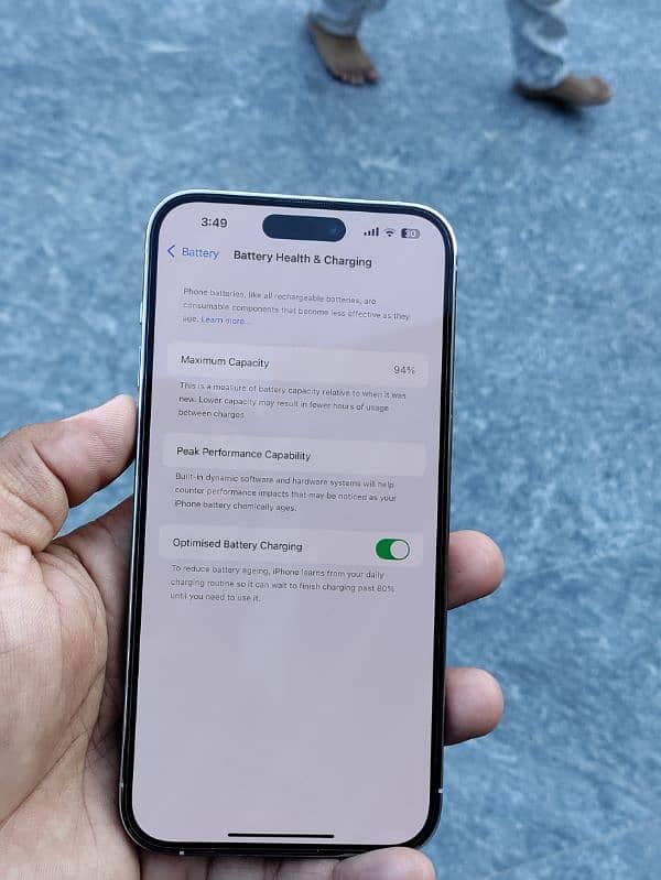 iphone 14 pro max 10/10 256 94health orignal 9