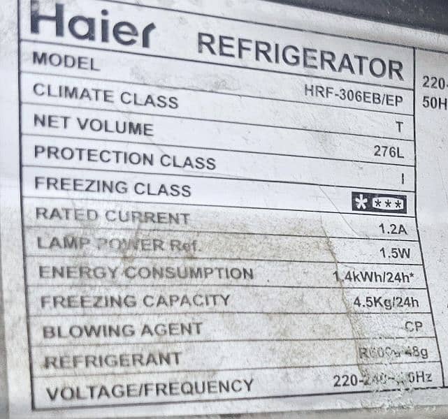 Haier Refrigerator 306-EB-EP Medium Large Size 3