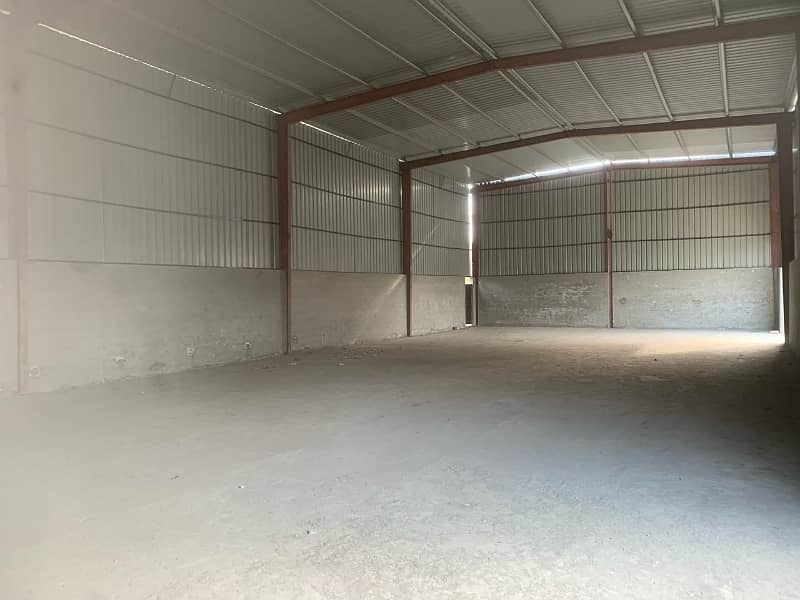 A newly built warehouse is available for rent. 1