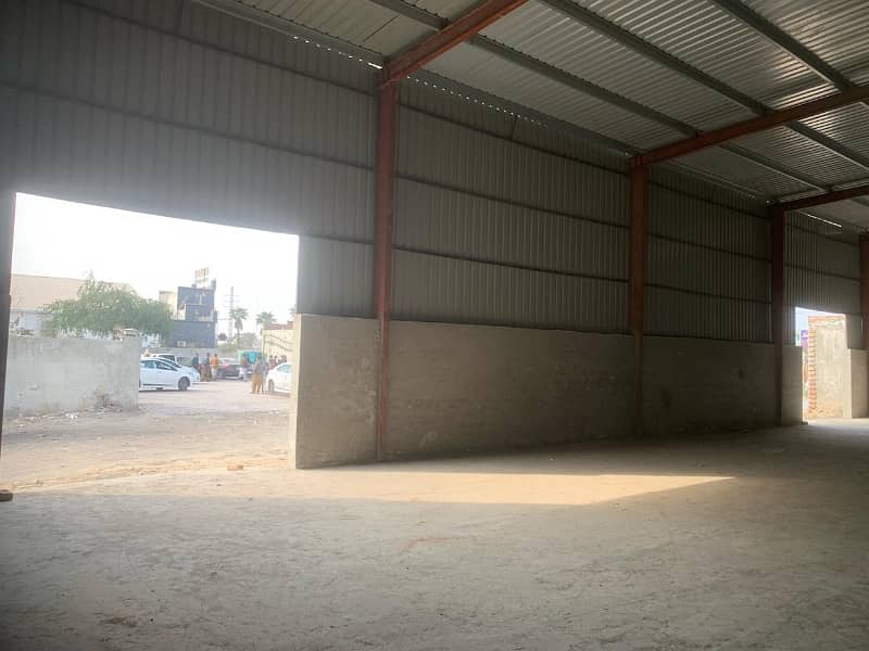 A newly built warehouse is available for rent. 2