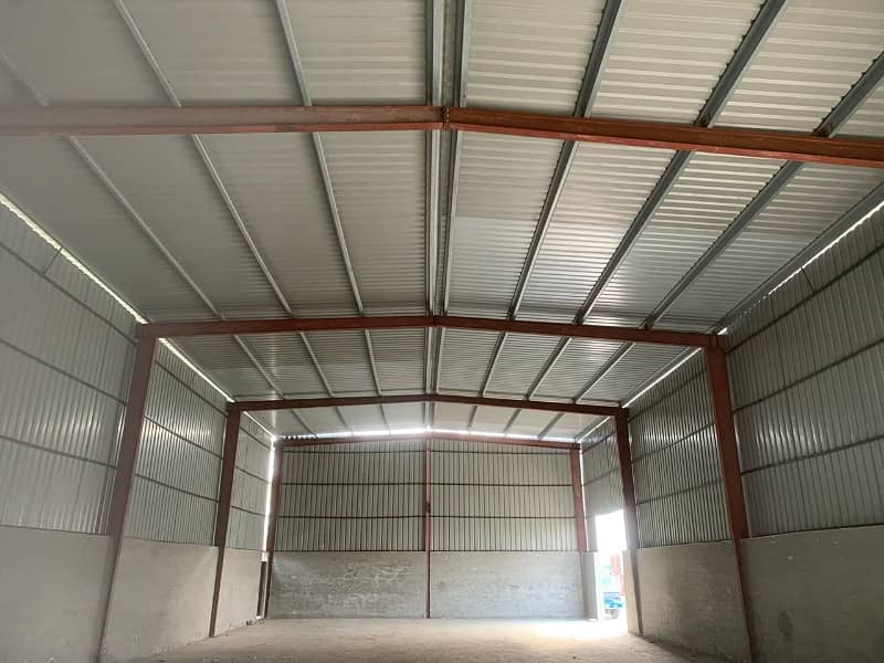 A newly built warehouse is available for rent. 3