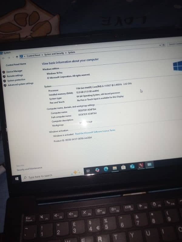 Lenovo IdeaPad v14 g2 i5-11Th 12/256gb And iris Xe 4GB graphics card 4