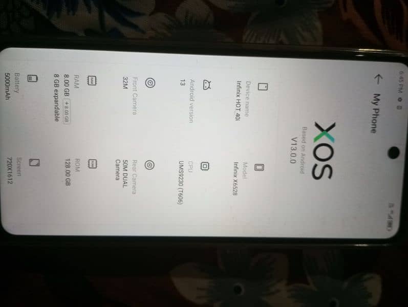 Infinix Hot 40i with 7 months warranty 0