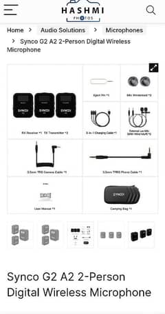 SYNCO A2 G2 plProfessional Mic for Podcast Vlogging Interviews