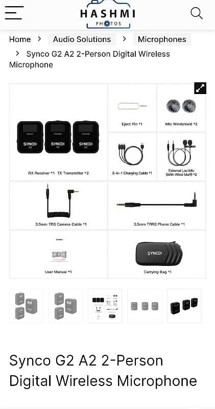 SYNCO A2 G2 Professional Mic for Podcast Vlogging Interviews 0